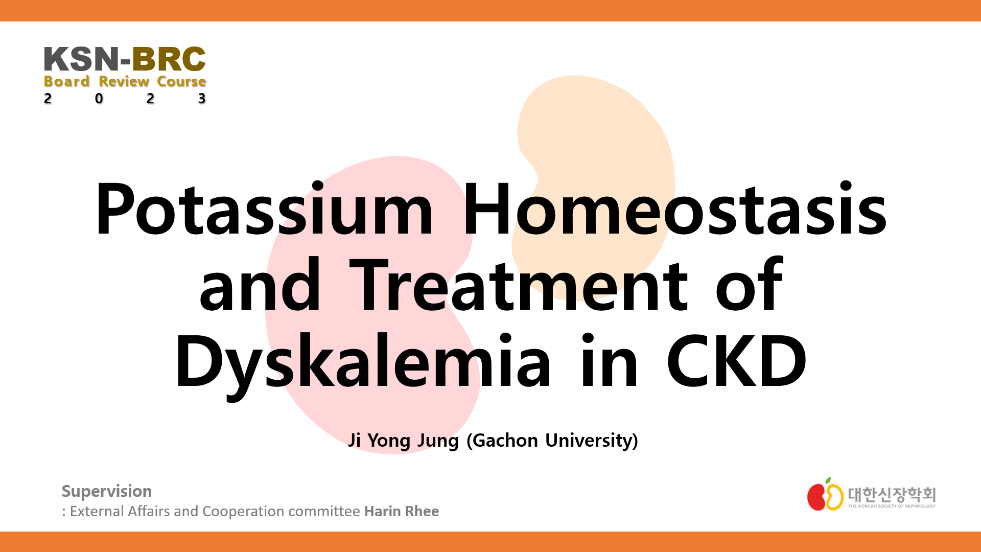 THE KOREAN SOCIEYT OF NEPHROLOGY